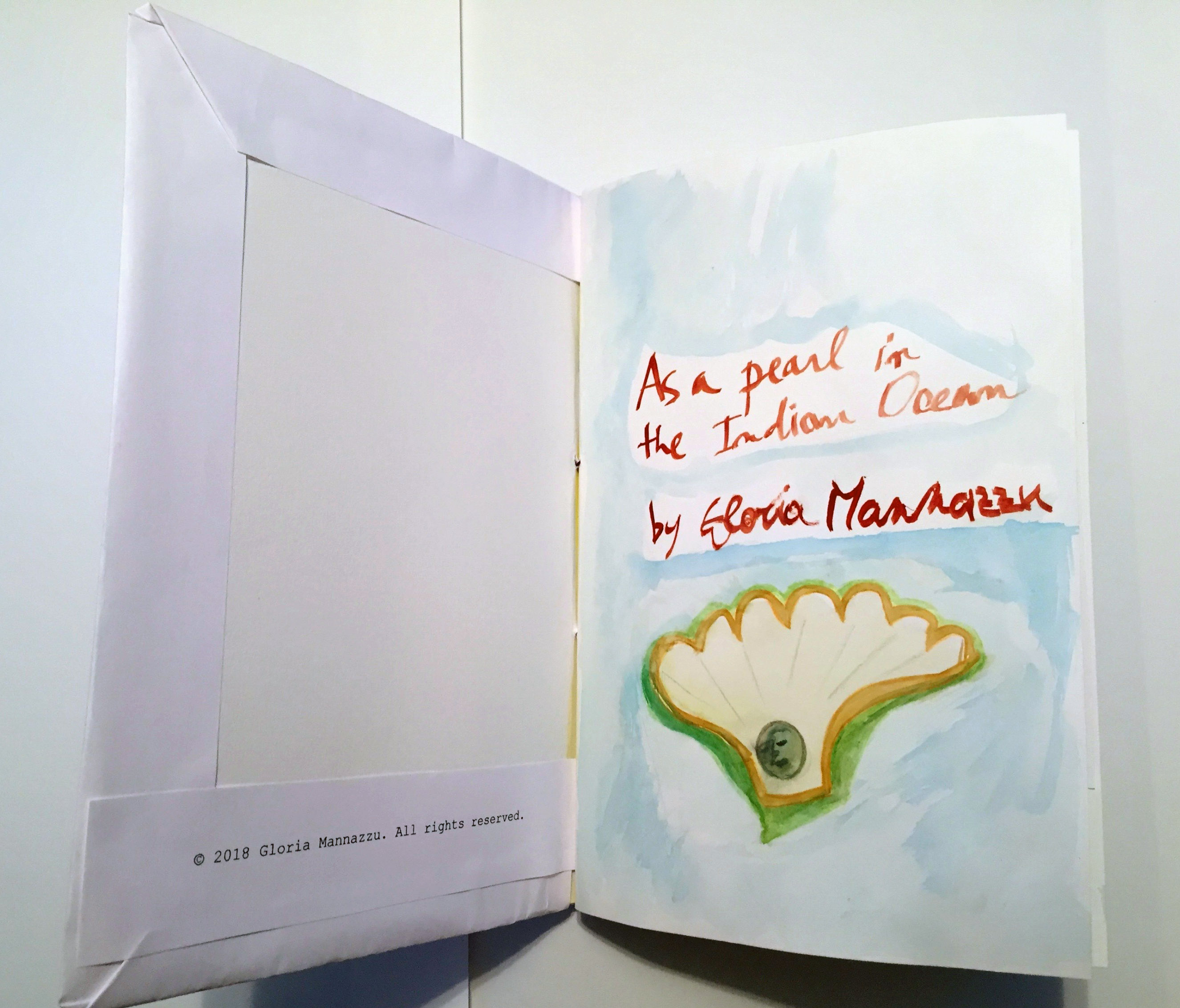 “As a pearl in the Indian Ocean” (2018) – Chapbook – Gloria Mannazzu – 2/16
