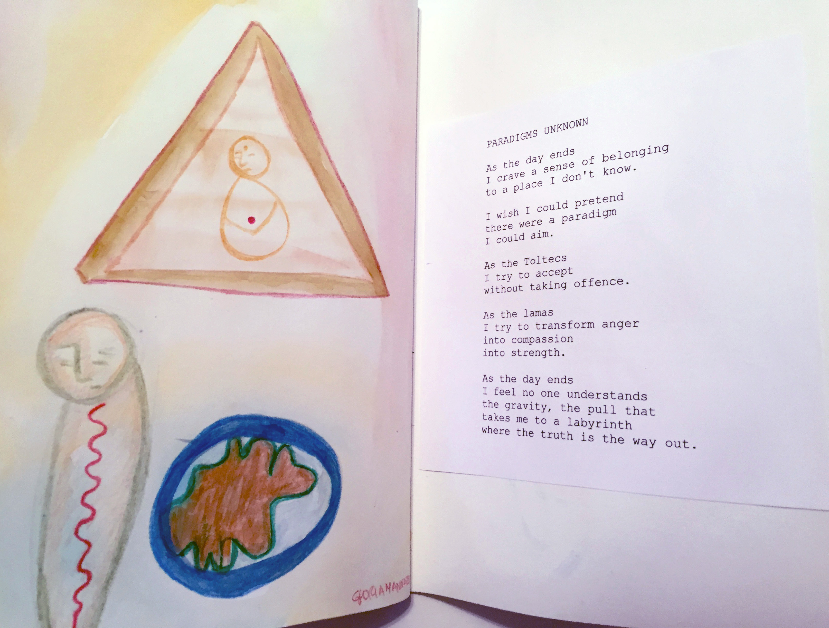 “As a pearl in the Indian Ocean” (2018) – Chapbook – Gloria Mannazzu – 12/16