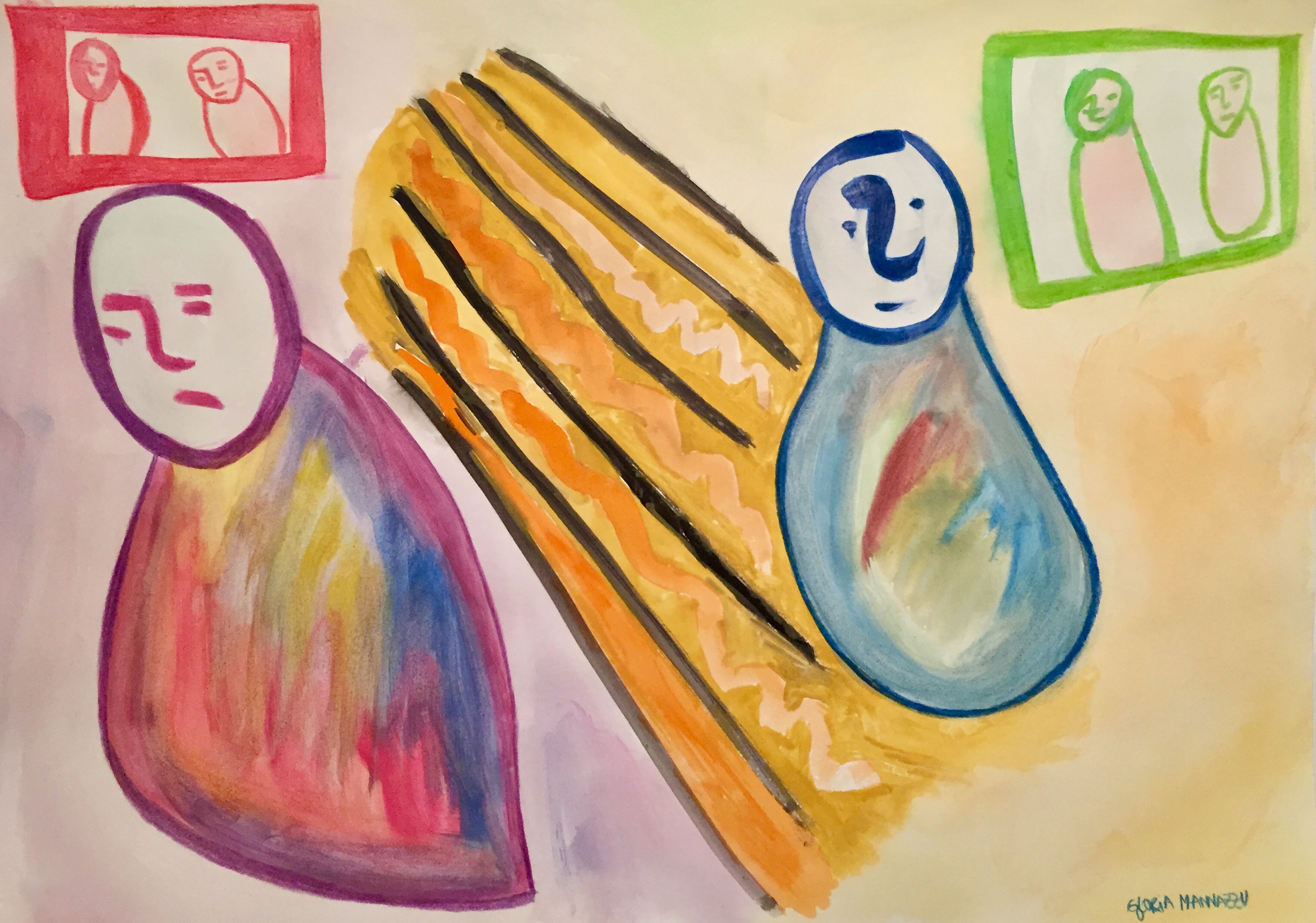 1 - And the moon will be our moon – artworks and haikus