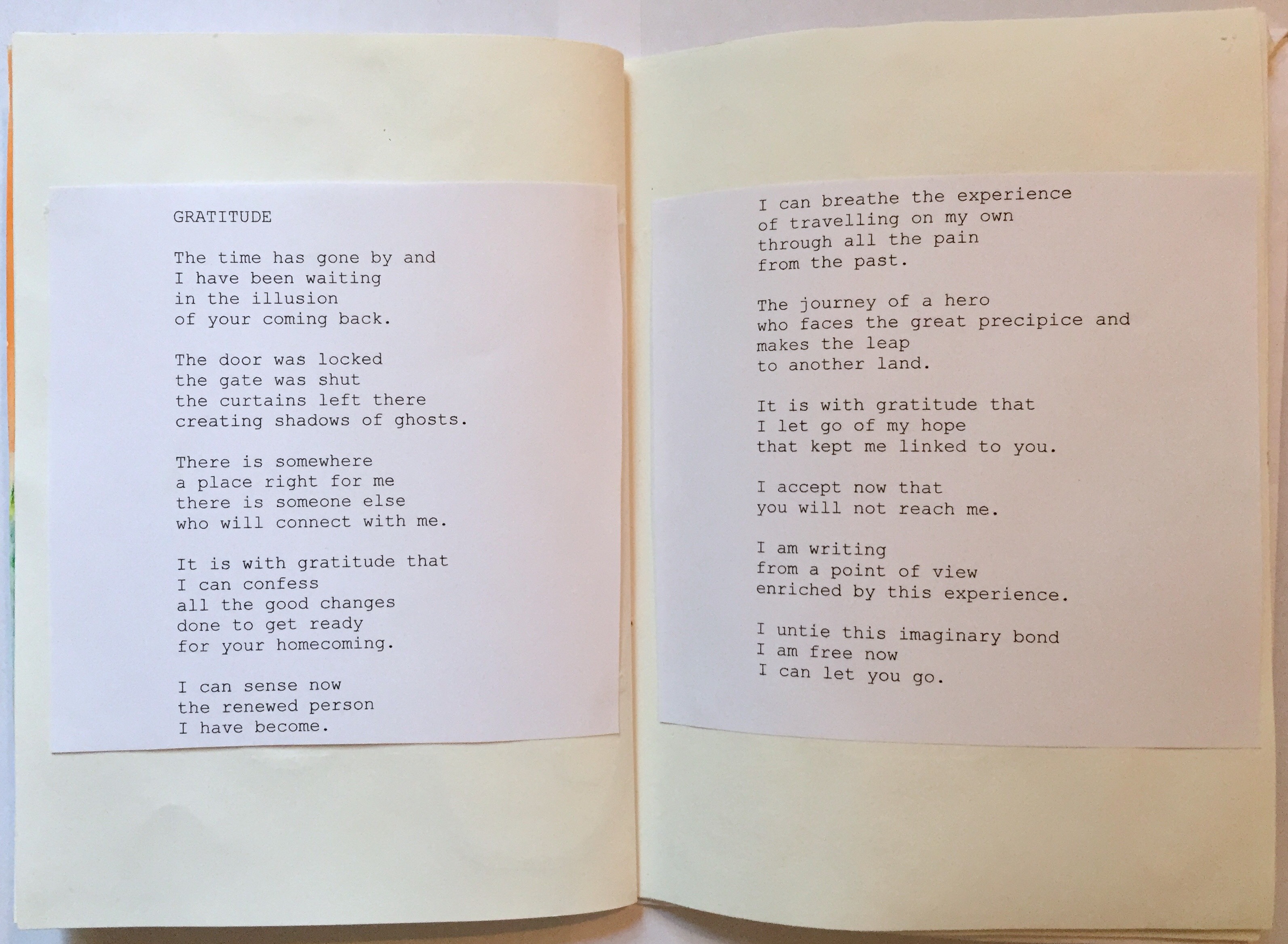 "Cherry Trees" (2018) - Chapbook - Gloria Mannazzu - 13/15