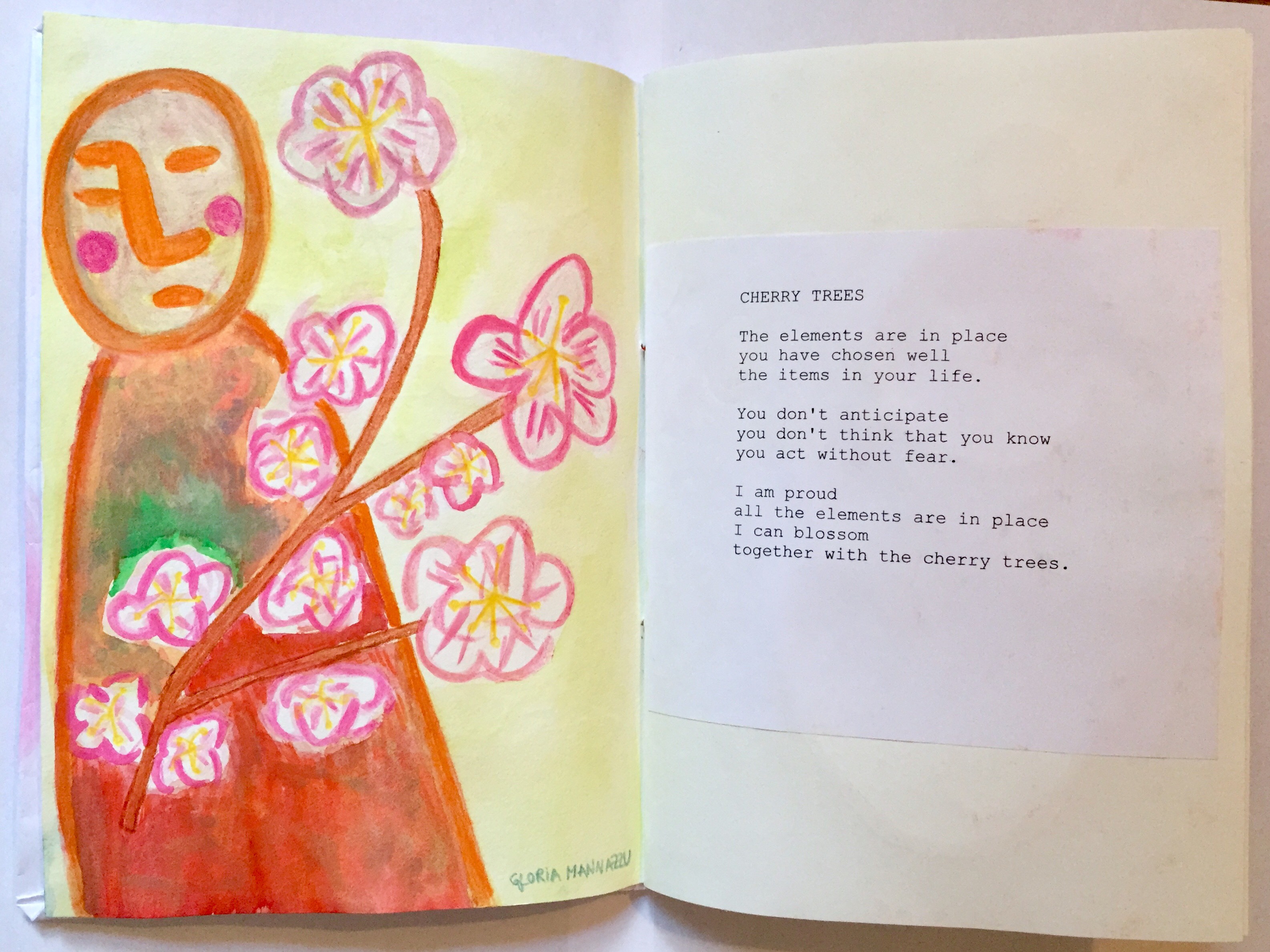 "Cherry Trees" (2018) - Chapbook - Gloria Mannazzu - 3/15