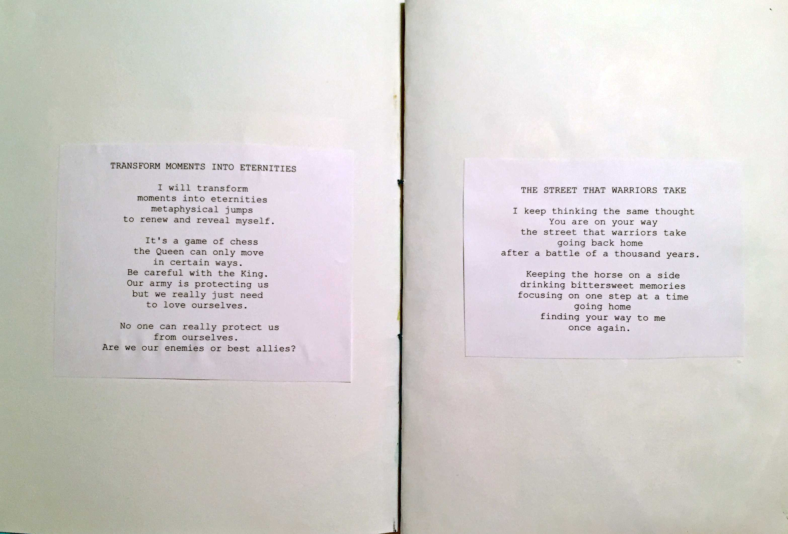 "Elements of the Divine" (2019) - Chapbook - Gloria Mannazzu - 2
